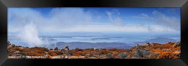 Top of Tasmania Framed Print by Pete Evans