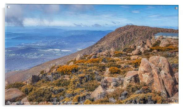 Mount Wellington Tasmania Acrylic by Pete Evans