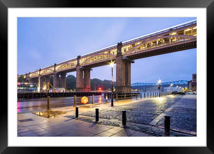 High Level Bridge, River Tyne Framed Mounted Print by Tim Hill