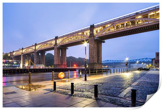 High Level Bridge, River Tyne Print by Tim Hill