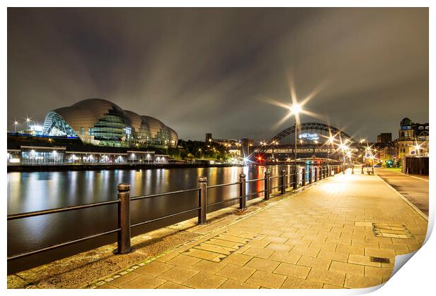 Newcastle Quayside Print by Tim Hill