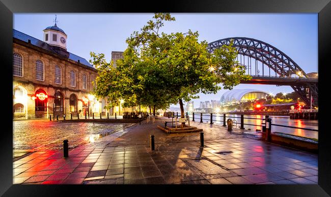 Iconic Views of Newcastle Framed Print by Tim Hill