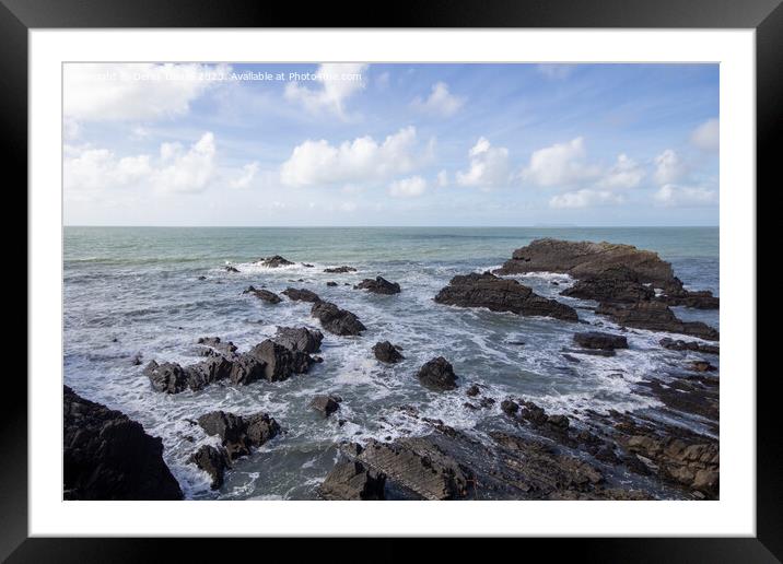 Majestic Atlantic Coast Framed Mounted Print by Derek Daniel