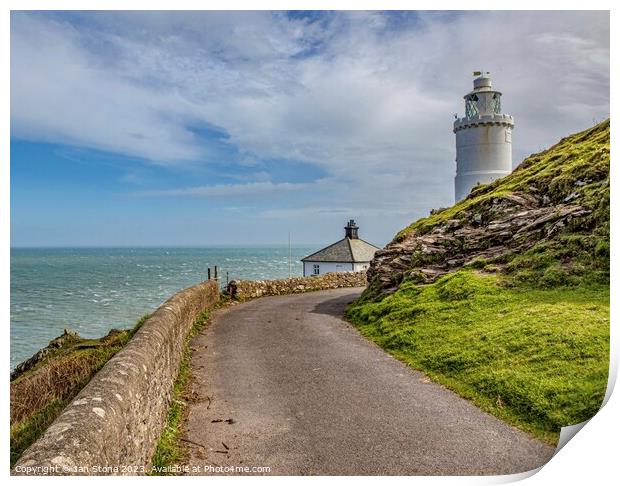 A windy day at Start Point  Print by Ian Stone