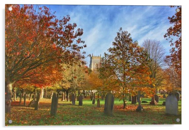 A saints church Brightlingsea  Acrylic by Tony lopez