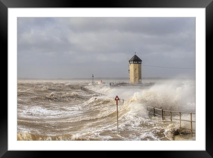 Batemans tower Brightlingsea undercover the storm  Framed Mounted Print by Tony lopez