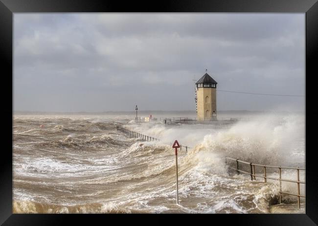 Batemans tower Brightlingsea undercover the storm  Framed Print by Tony lopez