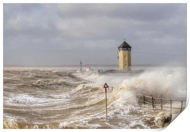 Batemans tower Brightlingsea undercover the storm  Print by Tony lopez