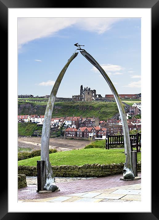 The whale jaw bone arch Framed Mounted Print by Kevin Tate