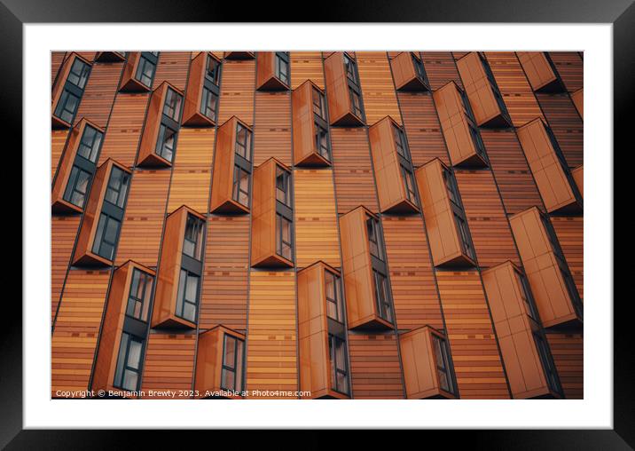 Architectural Shot  Framed Mounted Print by Benjamin Brewty