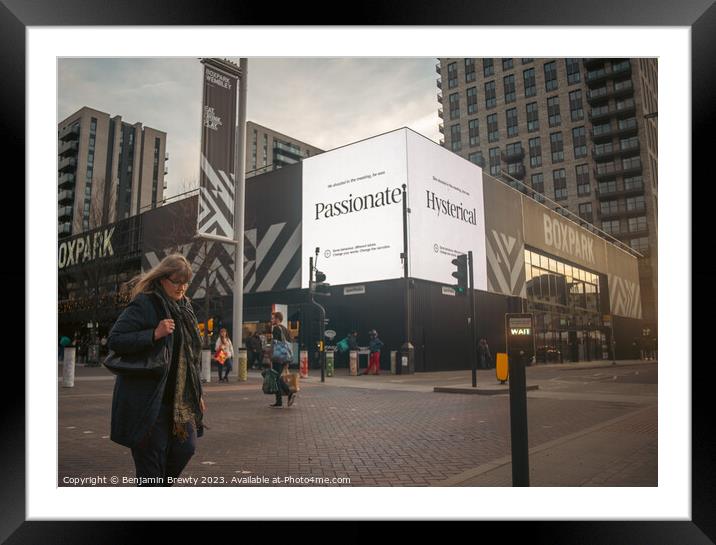 Wembley Box Park Framed Mounted Print by Benjamin Brewty