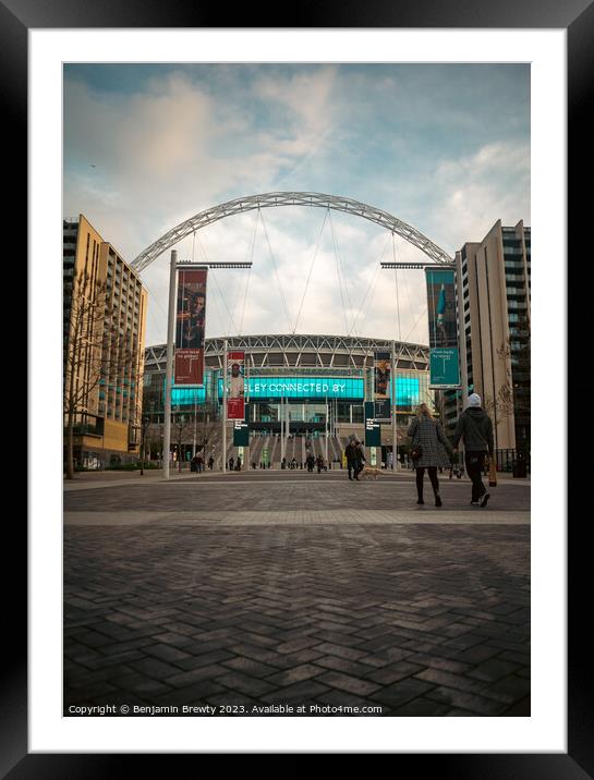 Wembley Stadium Street Photography Framed Mounted Print by Benjamin Brewty