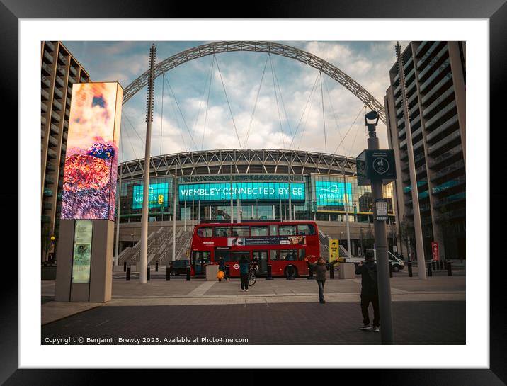 Street Photography Wembley Stadium Framed Mounted Print by Benjamin Brewty