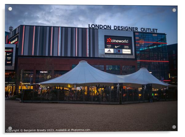 London Designer Outlet Acrylic by Benjamin Brewty