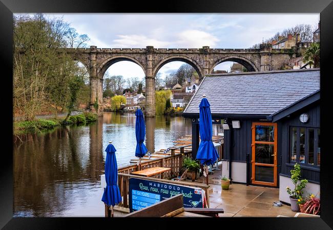 Knaresborough Waterfront North Yorkshire Framed Print by Tim Hill