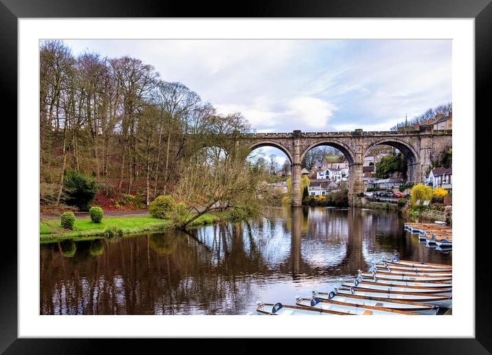 Knaresborough Waterfront North Yorkshire Framed Mounted Print by Tim Hill