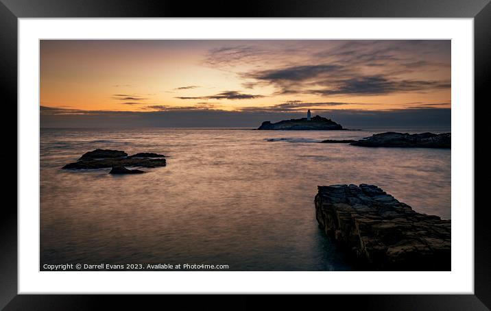 Godrevy Point Framed Mounted Print by Darrell Evans