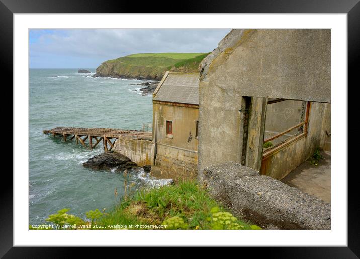 Lizard Point lifeboat station  Framed Mounted Print by Darrell Evans