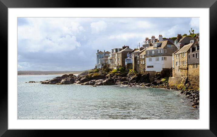 St Ives Framed Mounted Print by Darrell Evans