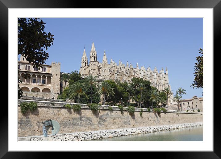 Palma Cathedral Framed Mounted Print by Kevin Tate