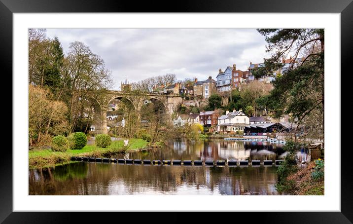 Knaresborough Waterfront in Springtime Framed Mounted Print by Tim Hill