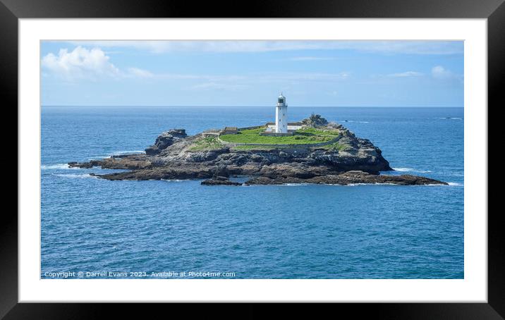 Godrevy Point Framed Mounted Print by Darrell Evans