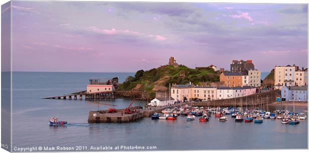 Tenby Harbour Canvas Print by Mark Robson