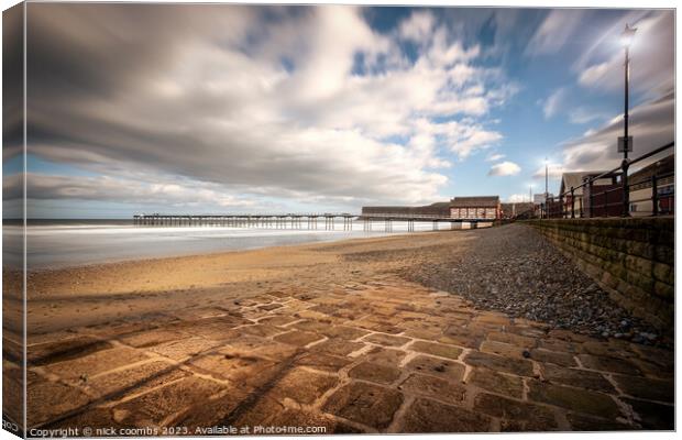 Saltburn Pier Canvas Print by nick coombs