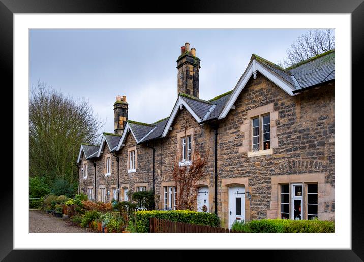 Quaint Charm of Station Cottages Framed Mounted Print by Steve Smith