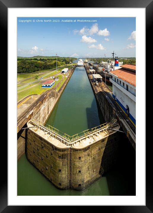 Entrance through the Panama Canal Framed Mounted Print by Chris North