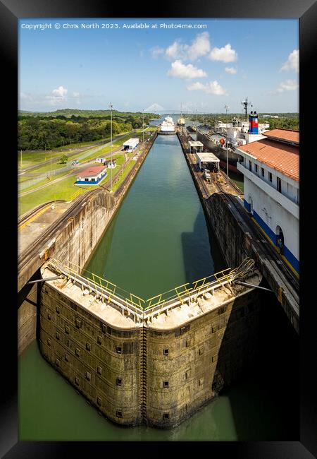 Entrance through the Panama Canal Framed Print by Chris North