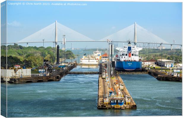 Entrance of the Panama Canal Canvas Print by Chris North