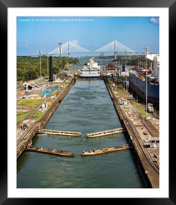 Centennial and  the Panama Canal. Framed Mounted Print by Chris North