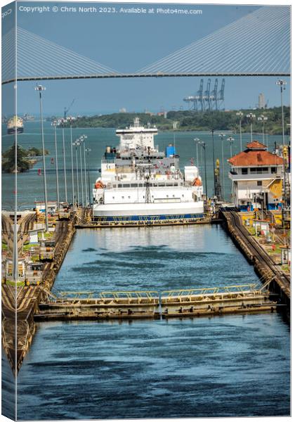 Entrance to the Panama Canal. Canvas Print by Chris North
