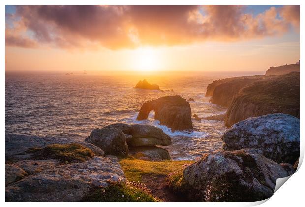 Tranquil Sunset at Lands End Print by Matthew Grey