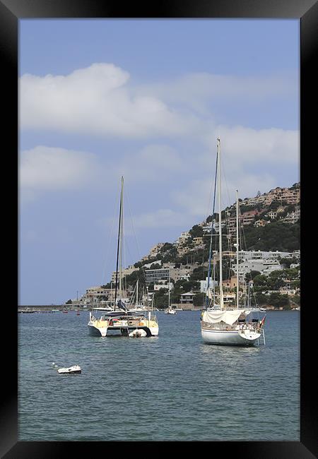 Puerto Andratx Yachts Framed Print by Kevin Tate