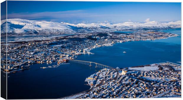 Tromso Panorama Canvas Print by John Frid