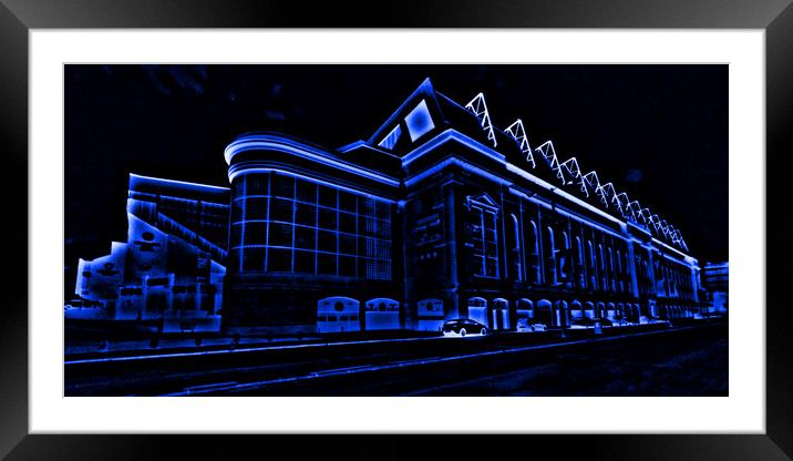 Ibrox stadium, Glasgow (abstract) Framed Mounted Print by Allan Durward Photography