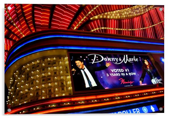 Donny And Marie Osmond Flamingo Hotel Las Vegas Acrylic by Andy Evans Photos