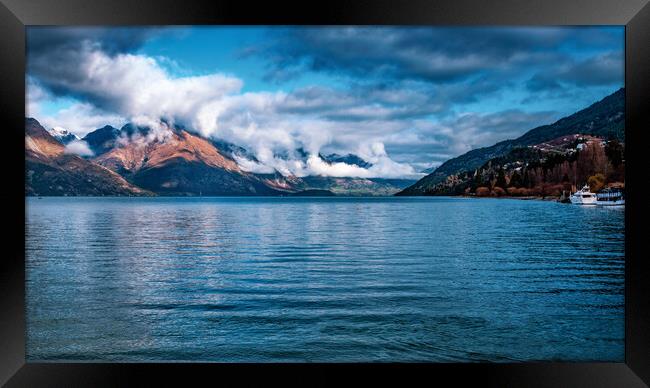 Lake Wakatipu Panorama Framed Print by John Frid