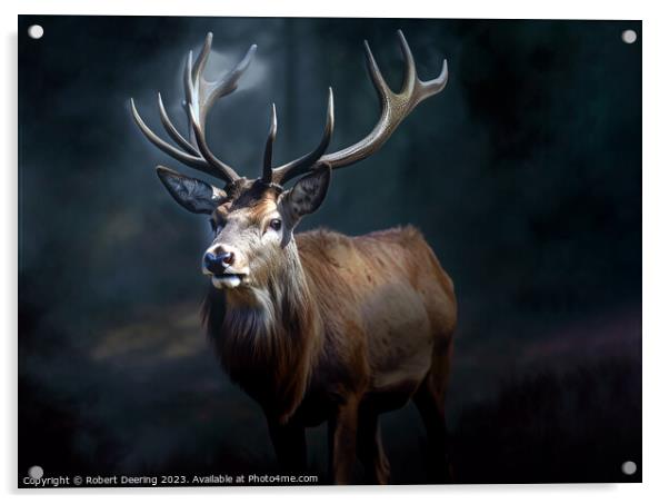 King of the Forest Acrylic by Robert Deering