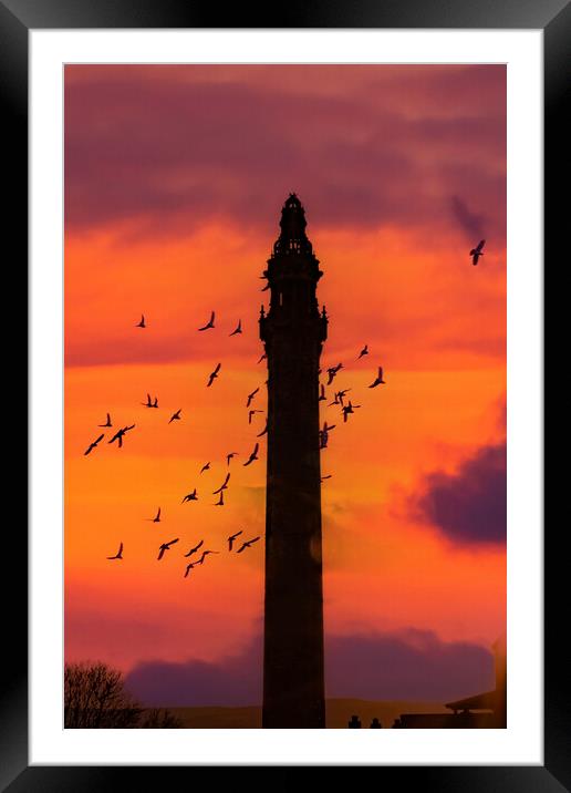 Wainhouse Tower Sunset Framed Mounted Print by Glen Allen