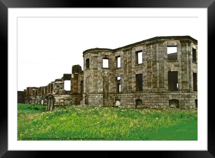 Ruins of Downhill Demesne Framed Mounted Print by Stephanie Moore