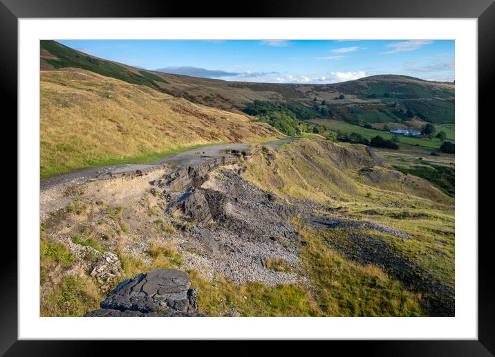 Old Mam Tor Road Framed Mounted Print by Steve Smith