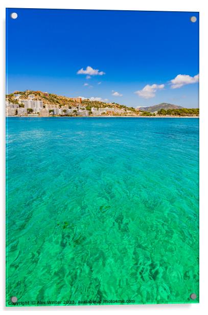 Spain Balearic Islands Santa Ponca Acrylic by Alex Winter