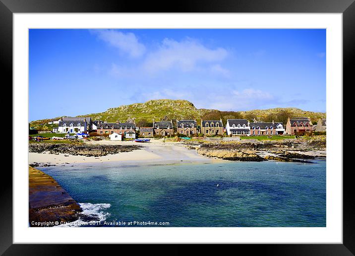 Iona Scotland Framed Mounted Print by Craig Brown