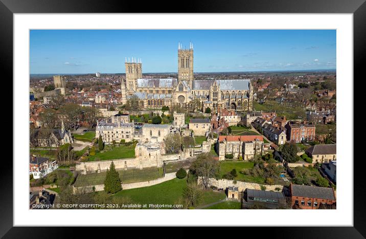 Lincoln Cathedral Framed Mounted Print by GEOFF GRIFFITHS