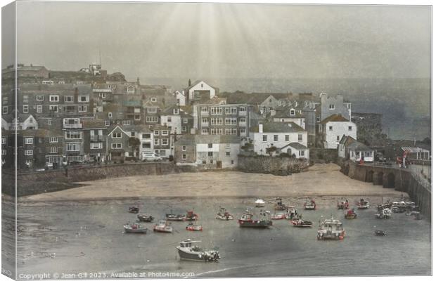 St Ives Harbour, Cornwall Canvas Print by Jean Gill