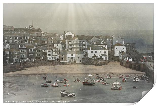 St Ives Harbour, Cornwall Print by Jean Gill