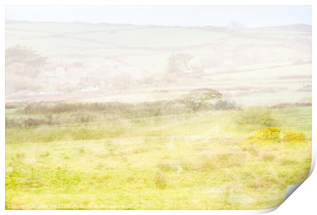 Cornish Landscape Print by Jean Gill
